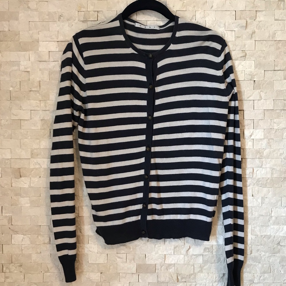 Cabi Striped Cardigan